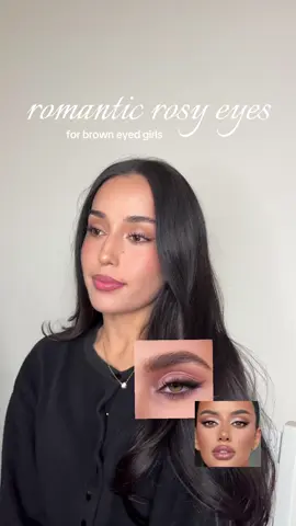 effortless rosy eyeshadow look for my brown eyed girls 🪷🧸 soft, feminine, and takes minutes using @Kaja Beauty 
