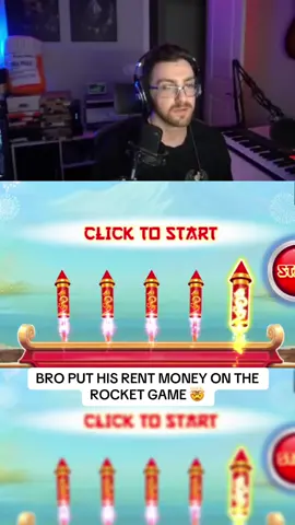 BRO PUT HIS RENT MONEY ON THE ROCKET GAME 🤯 #prophetclips #rocket #rent #clips 