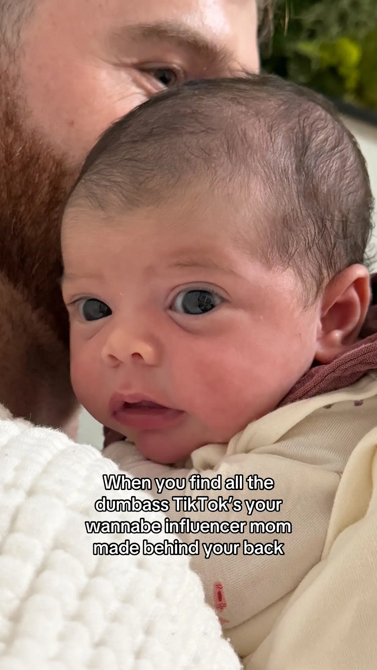 I’m just trynna get us out the trenches bby #newborn #relateable #momtok #funnybaby #relateablemom 