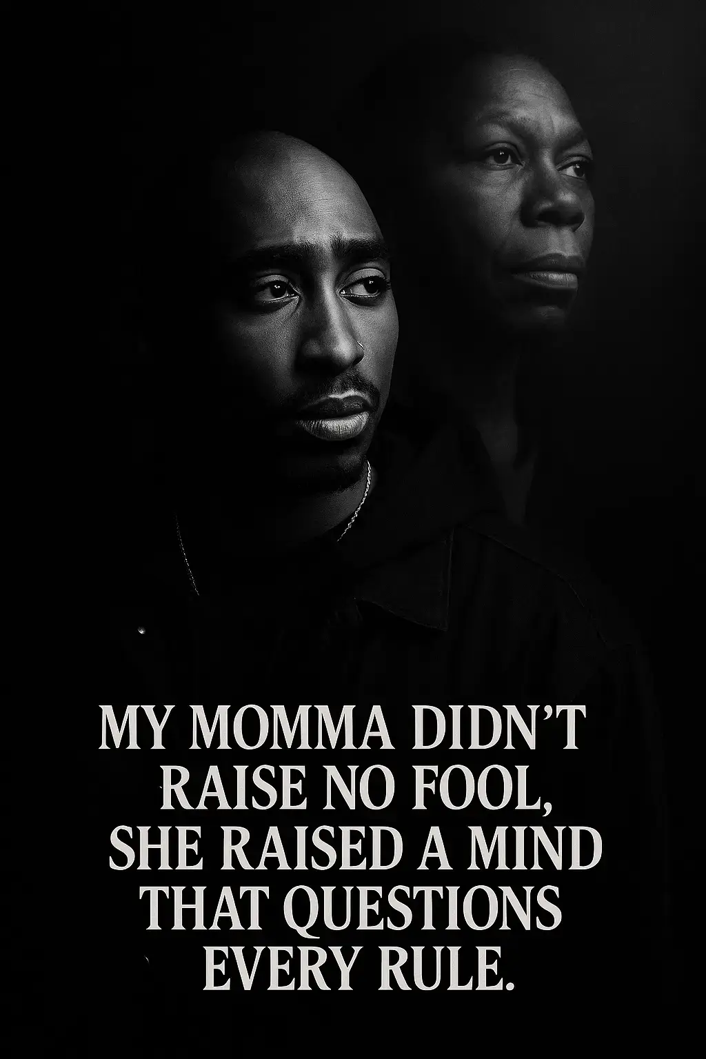 Tupac Shakur's story begins with his mother, Afeni Shakur - a strong, fearless woman who raised him through struggle and survival. She was a Black Panther, fighting for justice long before Tupac ever picked up a mic. Growing up, Pac saw poverty, pain, and resilience all in one home. Afeni taught him pride, purpose, and power - lessons that shaped his voice and his vision. Every lyric he wrote carried her strength. Behind the legend, there was a mother who raised a warrior. #Tupac #AfeniShakur #RealStory #2pac #huglife29_9 
