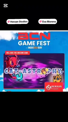 Cat-Astrophy 🐱👾💯 En la BCNGamesFest 🥰 @Heraan Studios @Eva Moreno @IndieDevDay  #Cat-Astrophy #bcngamefest #steam #indiegame #gamedev 