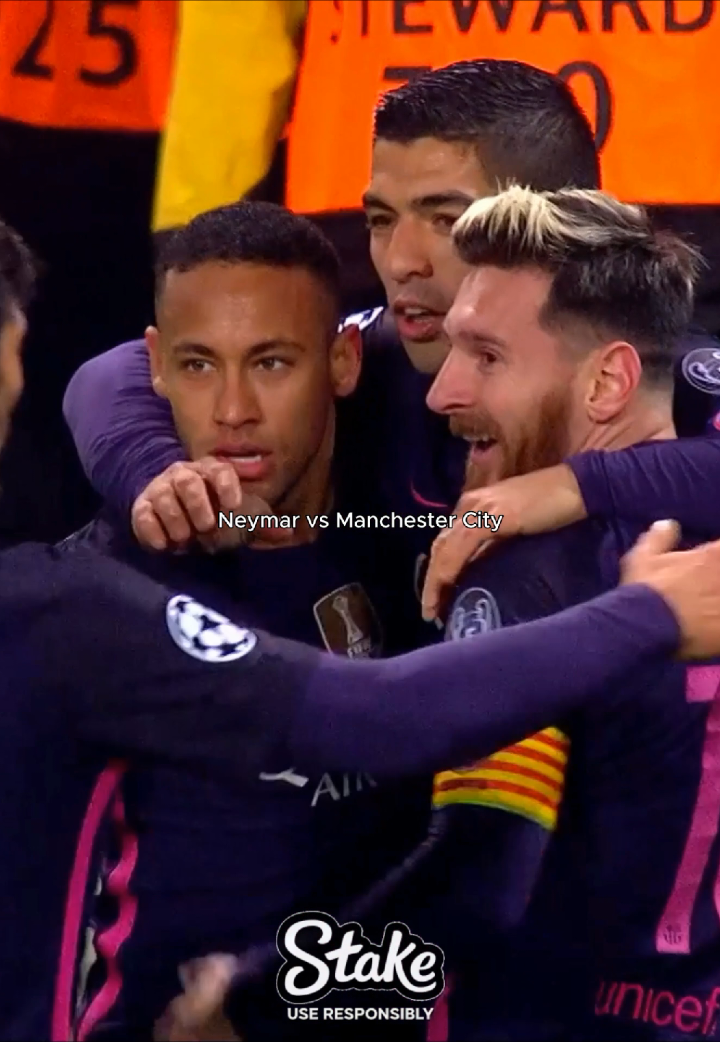 Neymar vs Manchester City☠️🔥 #neymar #barcelona #manchestercity #football 