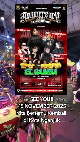 Anniversary 2nd  CB WARUJAYENG NGANJUK 15 November 2025  Stadion Warujayeng Nganjuk  SEE YOUU DULUR!! #cbwarujayeng #cbwarujayengnganjuk #acaracb #fyp 