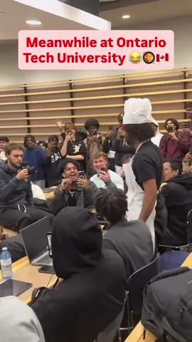 Chaos in the classroom at Ontario Tech — students cooking, singing, and disrupting the lecture while the teacher tries to maintain order. What’s going on? 😳 Disrespecting educators, wasting class time, and turning learning into a spectacle. This raises serious questions about discipline,campus culture), and accountability in universities. Share if you think there should be consequences. 🎤👩‍🏫🔔 #viralvideo #RespectEducators #OntarioTech #StudentBehavior #CampusChaos      