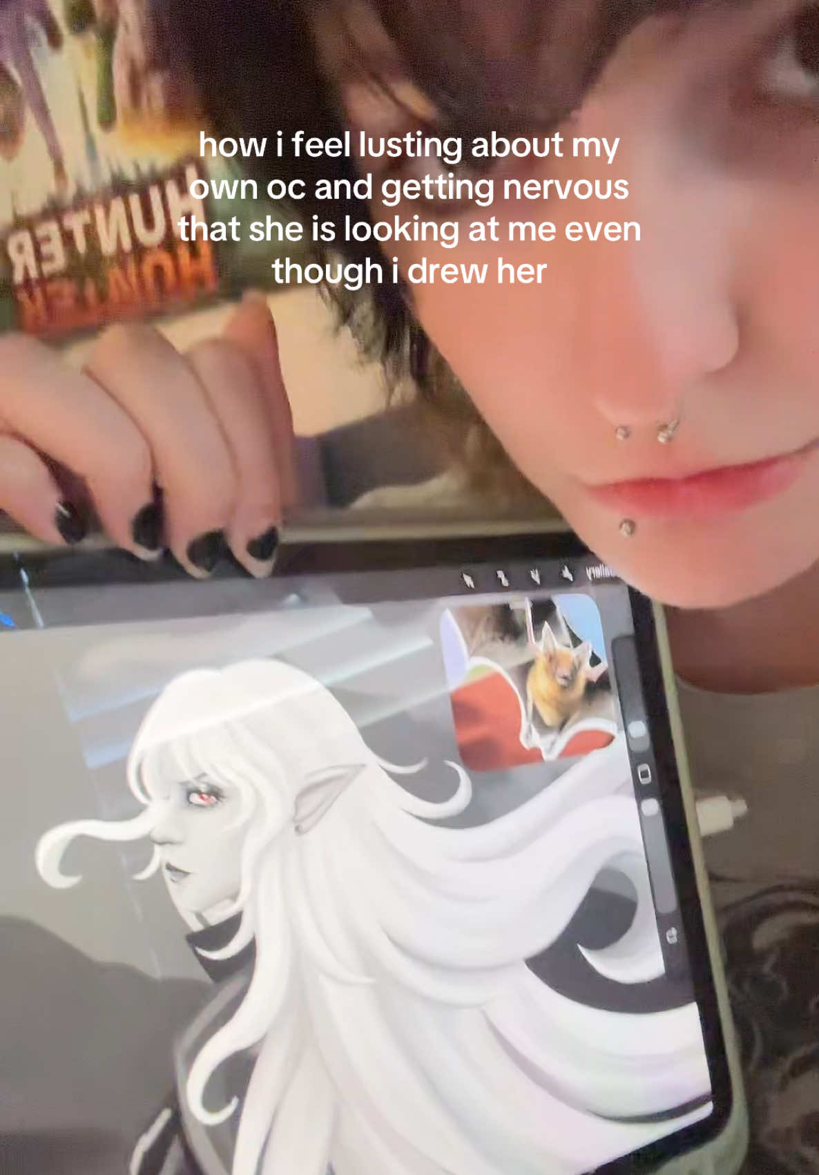 is this normal she’s also a vampire and .. yeah #nonbinary #fyp #vampire #oc