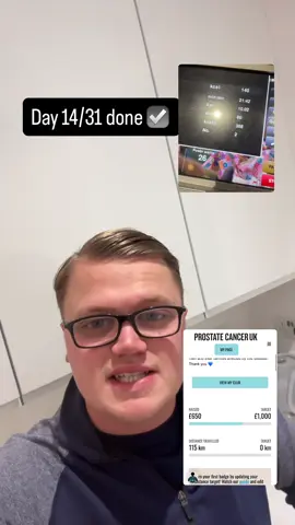 Day 14/31 done ☑️  2 weeks in and £650 raised so far 💙💪🏻 #fyp #milesformen #Fitness #gym #fundraiser 