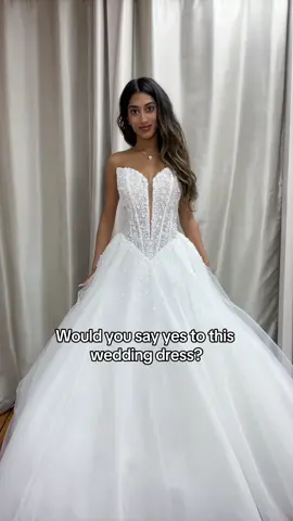 Corset ballgown one of our most popular styles! #corsetweddingdress #princessweddingdress #ballgownweddingdress #weddingdressshopping #weddingdressinspo 