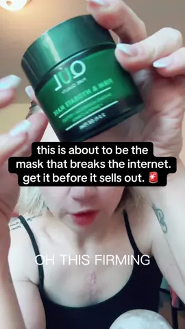 this mask is giving facelift in a tube. shiitake mushroom + peptides + swertia chirata = firm, glowy, ridiculously smooth skin.  #skincaretok #firmingmask #glassskin #tiktokmademebuyit #qulskincare 