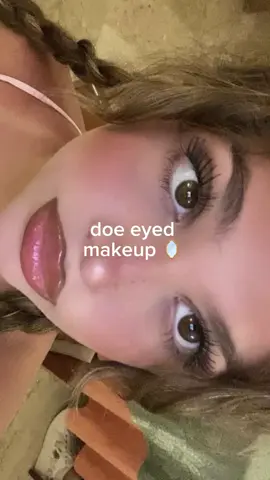 doe eyed makeup look 🌙 in-depth tut coming soon! #doeeye #doeeyemakeup #deerpretty #deermakeup #makeupforbrowneyes @nikki 