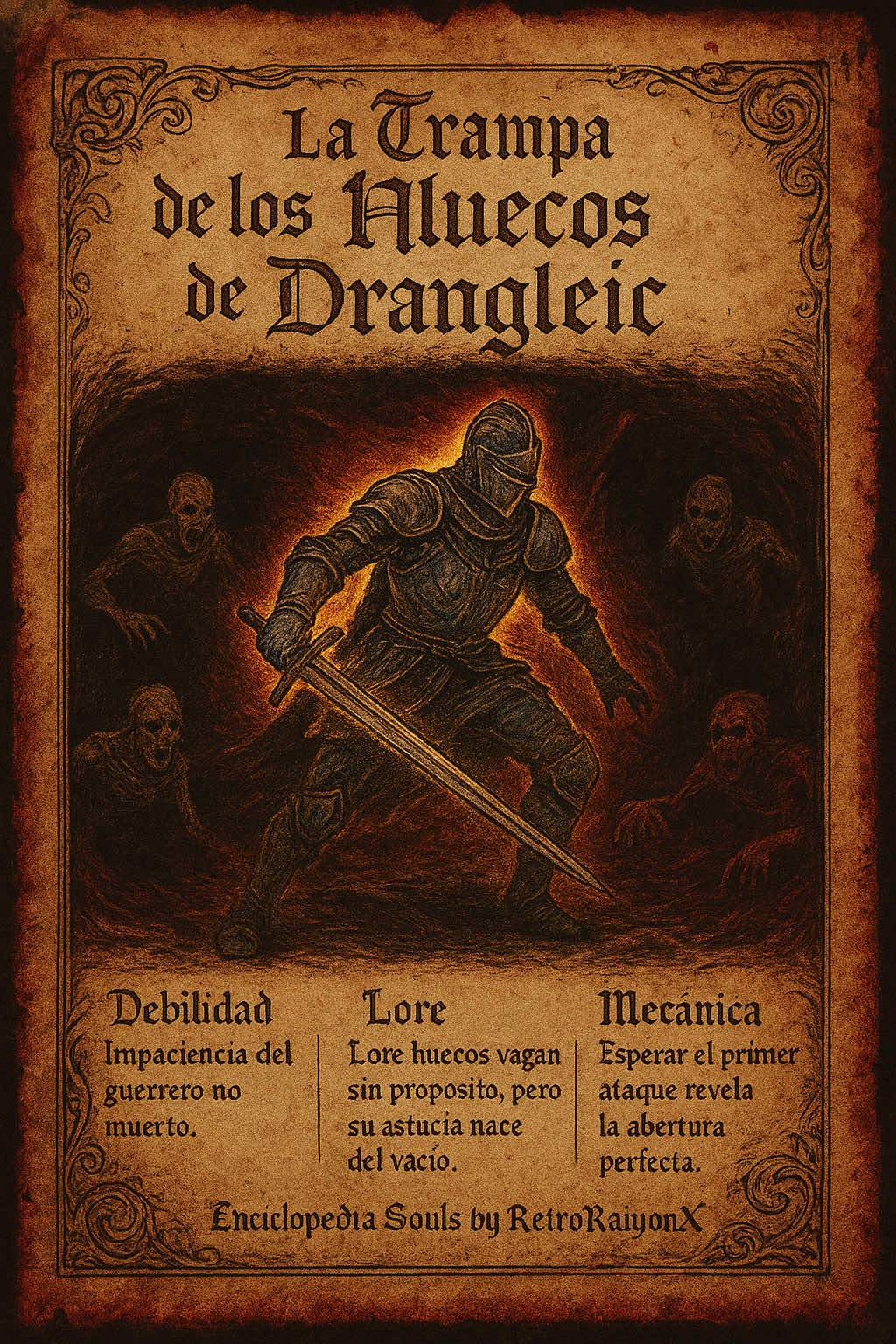 ⚔️ ¿CAÍSTE en la TRAMPA MÁS CLÁSICA de Dark Souls 2? 😅 Los huecos no atacan... ¡estudian tu prisa! 🎯 APRENDE A ESQUIVARLA: ▪️ Mira SIEMPRE arriba en pasillos estrechos   ▪️ Escucha sonidos de armas antes de entrar   ▪️ Nunca corras si hay 
