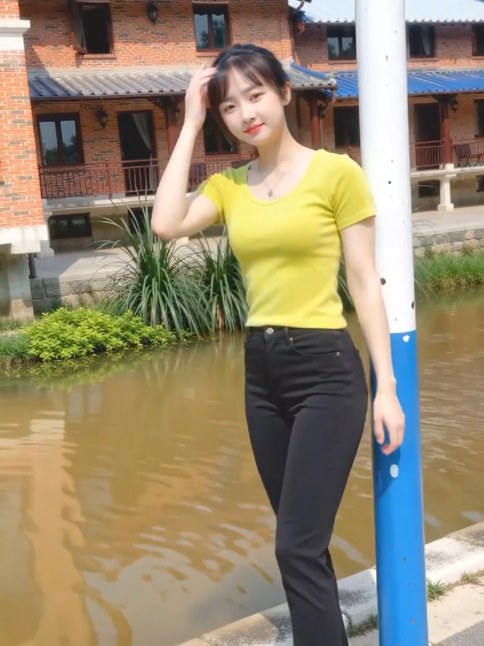 在河边