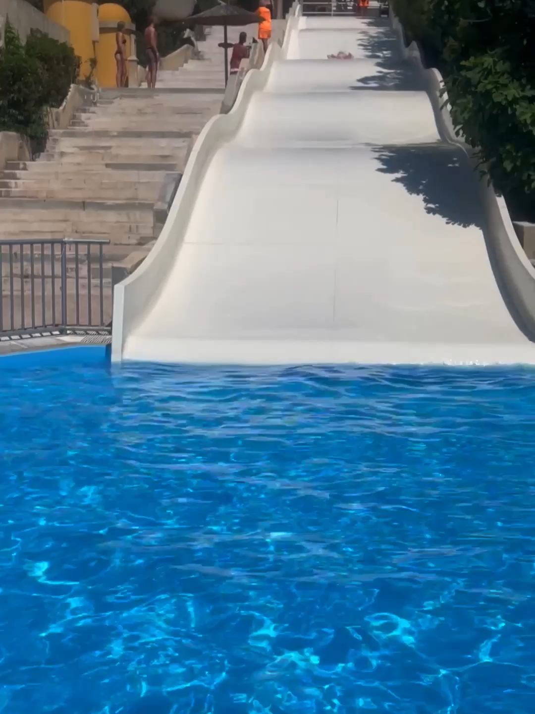 that's why we make 'em sign waivers! 😩 🤣 #waterslide #waterpark #waterslidefail #waterparkfail #vacation #travel #tourism #dad #dadfail #propertydamange #fail