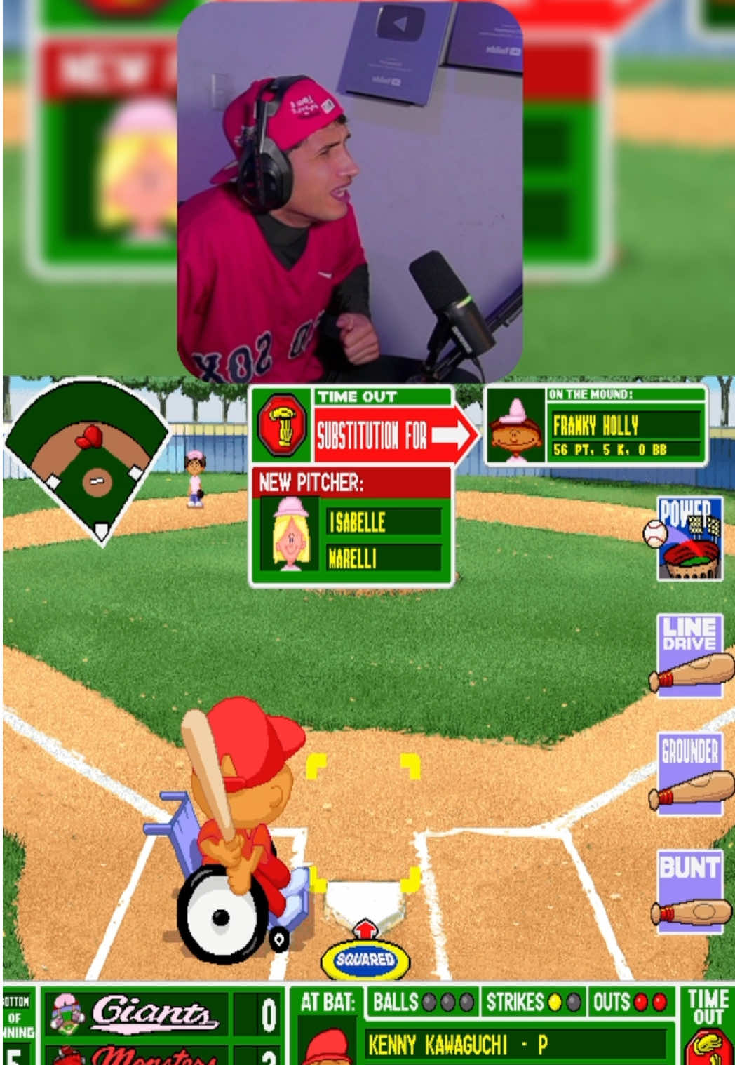 Kenny haciendo de las suyas ⚾️ #MLB #baseball #beisbol #backyardbaseball 