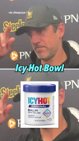 Cam Heyward really called Flacco vs. Rodgers the “Icy Hot Bowl” 😅 #joeflacco #aaron rodgers #steelers