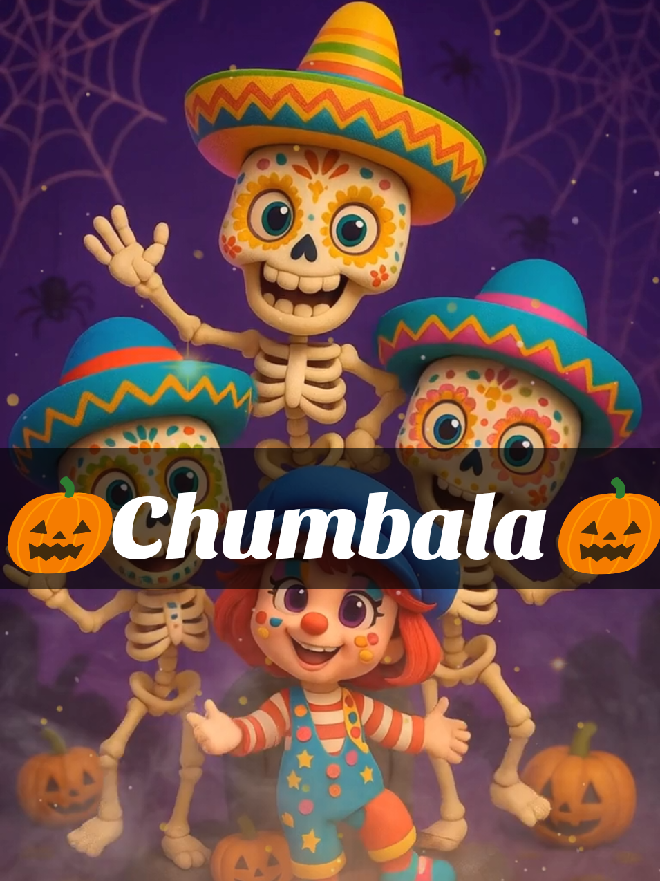 Chumbala Cachunbala CACHUMABALA 🎃🎃🎃 #fyp #videoviral #octubre🎃 #Halloween #animación 