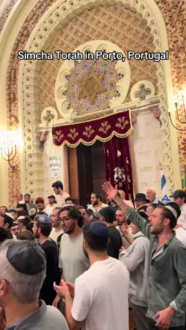 Simcha Torah in Porto, Portugal 🇮🇱#porto #portugal #amisraelchai 