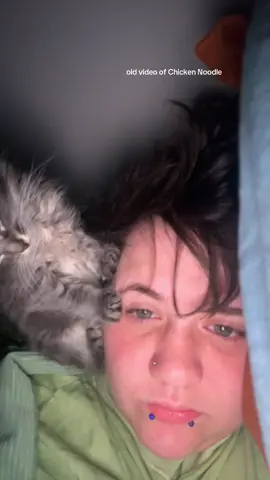 one of the first nights we brought him home and now he's soooo big 😭 #fyp #kitten 