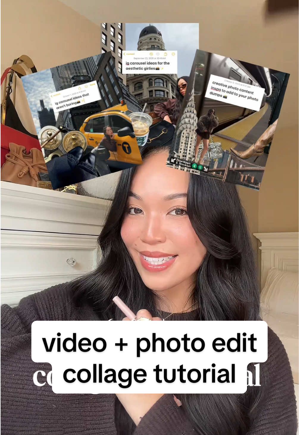 📢TUTORIAL ALERT: easy, breezy, ✨aesthetic✨ video + carousel collage  YOUR TURN🫵: alyssa, next tutorial should be ______ (fill in the blank in the comments) LOL tell me how i have 3 series up on my feed rn and now tryna do another one😅🤝😤 #photoinspo #contentcreatortips #contentideas #editingtutorial 