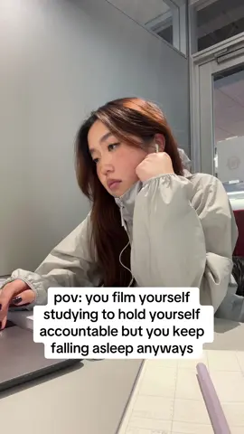 in the campus lib too…  #study #sleep #studytok #studywithme  