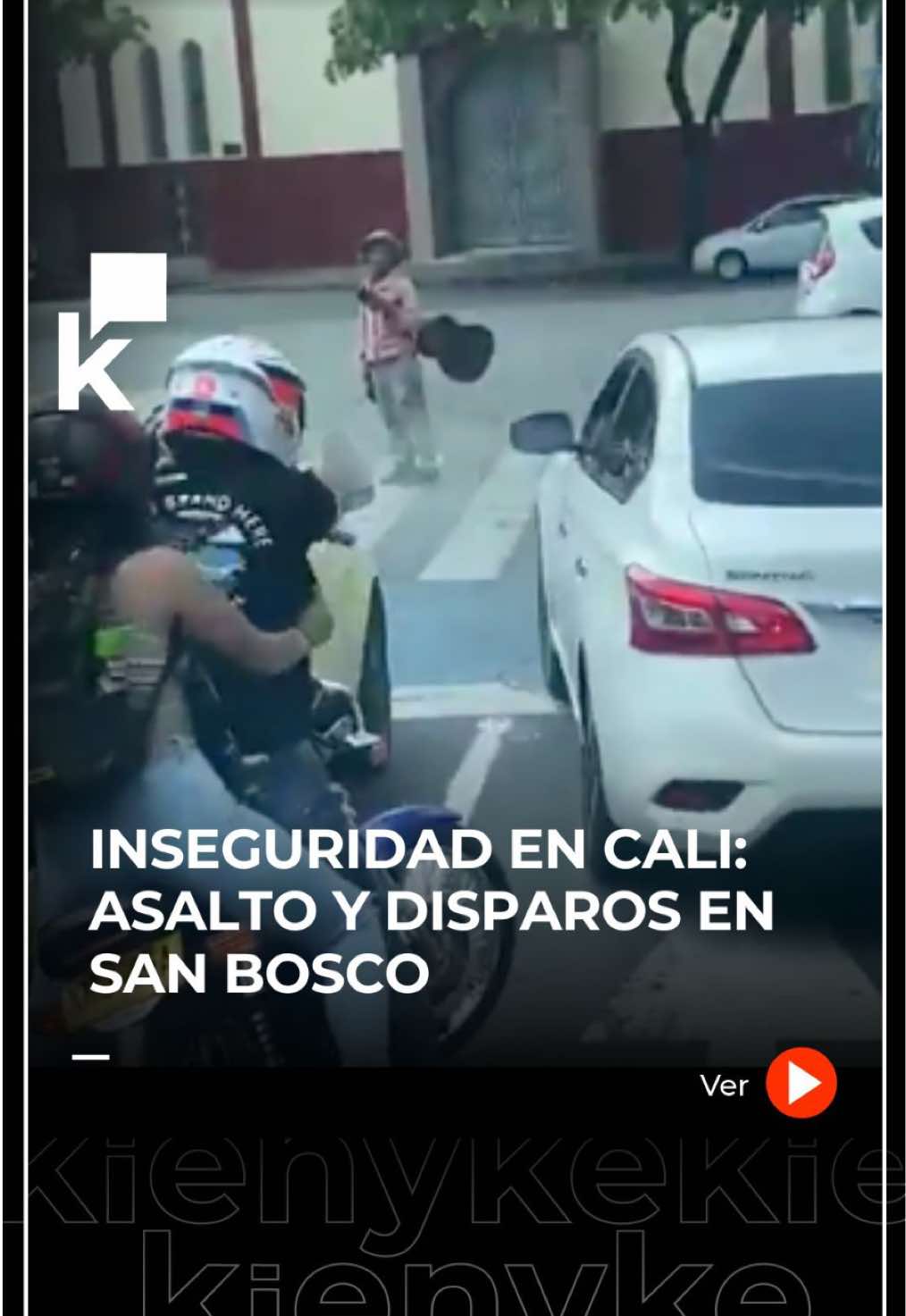 Violencia en pleno San Bosco, Cali: una pareja en moto asaltó un vehículo y disparó al ser seguida. Los vecinos exigen mayor seguridad mientras la Policía busca a los responsables. #InseguridadCali #SanBosco