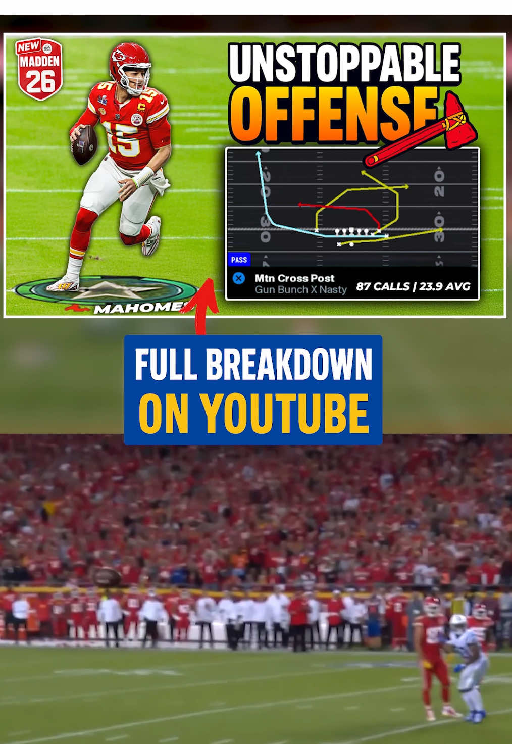 The Most Unstoppable Play In Madden 26 (Full Breladown on YT) #madden26 #madden26tips #maddenmoneyplays 