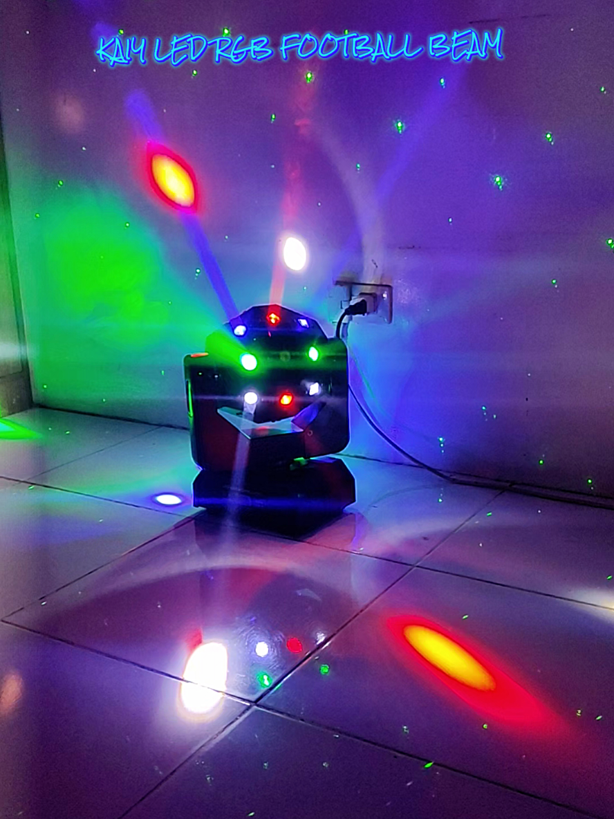 KAIY LED RGB FOOTBALL BEAM #rgblights  #rgbsetup  #discolight  #discoball  #rgblaserlight 