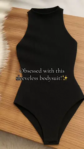 Elevate your look effortlessly with this versatile black bodysuit! 🖤 #bodysuit #girlsessentials #fashionista #sleeveless #affordable 