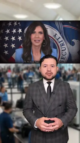 🚨Aeropuertos en EE. UU. se niegan a mostrar video de secretaria Kristi Noem culpando a demócratas de cierre de gobierno al considerarlo una violación a la ley.