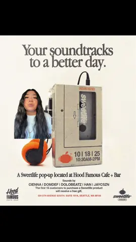 see you at sweetlife sessions!! come dance, shots of espresso and all ages! :)  📍 Saturday, Oct 18 | 1030AM–2PM | @Hood Famous Bakeshop  504 5th Ave S, Seattle, WA 98104 #fyp #seattletiktok #seattle #events #teenathach 