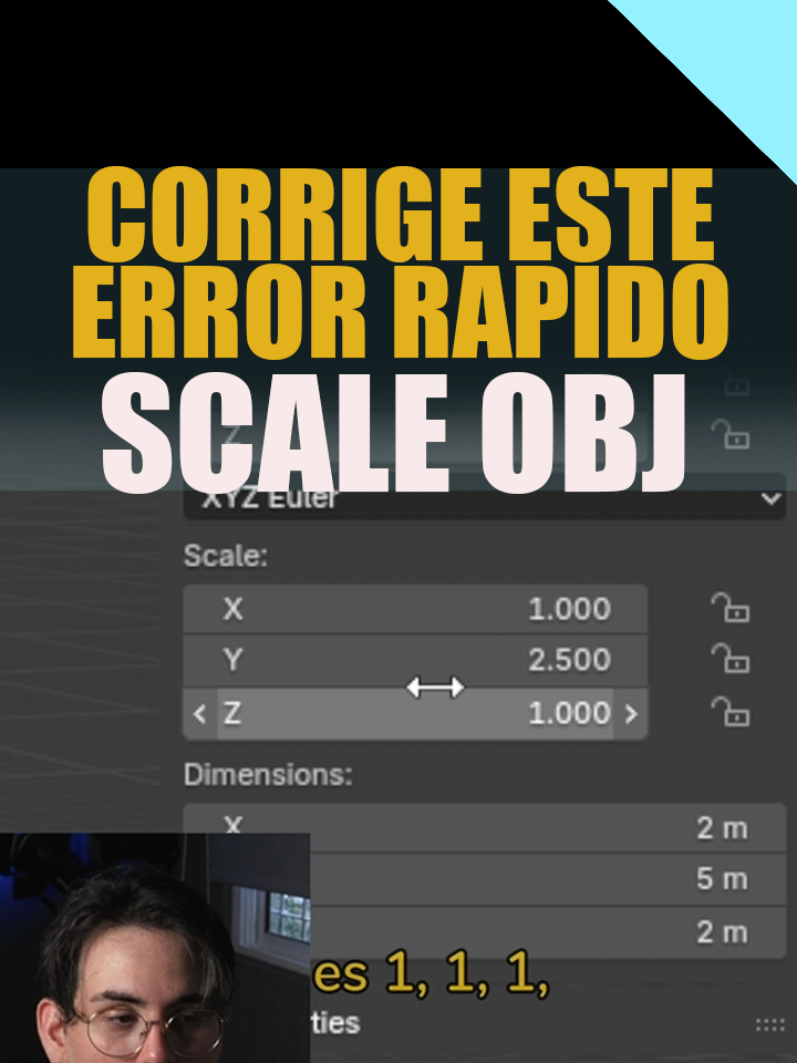 Cuidado con las escalas en modo objeto! aplica la escala en blender  TODOS LOS LINKS: linktr.ee/alinwan.studios 🔥 Suscribite ya! es gratis! Youtube.com/Alinwanstudios 🔥 #blender3D #3dmodeling #cgi #3D  #blendertutorial