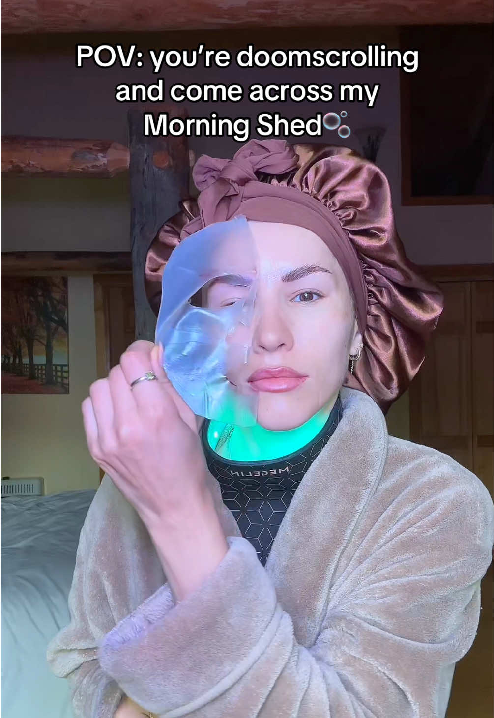 Shorter version with everything linked 🔗 ✅ #morningshed #selfcareroutine #glassskinroutine #overnightmask #mouthtape #facialdevice #redlighttherapy #overnightcurls #heatlesscurls #peelofflipstain #castoroilonstomach #eyebrightening 