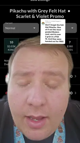 Replying to @creeperhugger this might be the most graded PSA pokemon card ever. #jakefatal #pokemon #pokemoncards #viral #fyp 