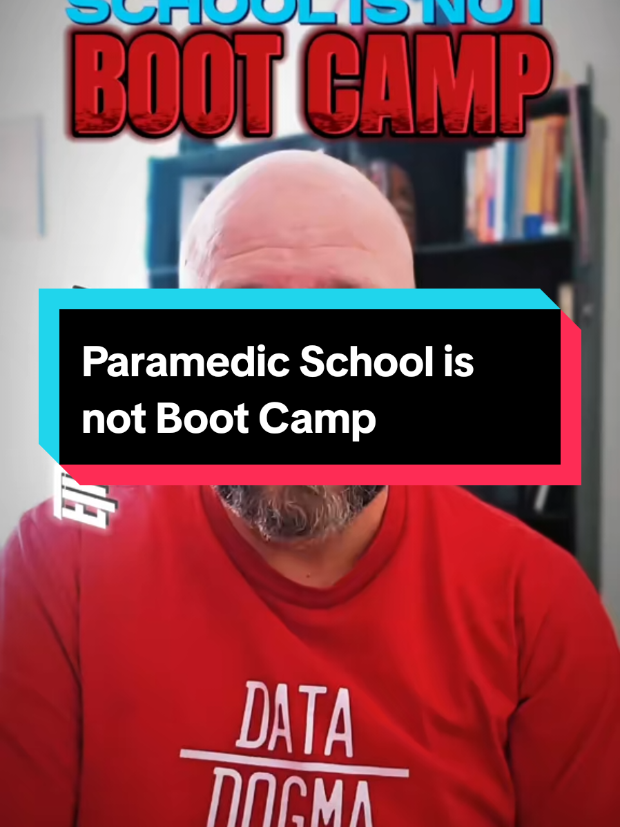 This is a repost, but it's a good reminder that Paramedic school is meant to provide a Paramedic student with the minimum knowledge base to be able to pass their state exam or the Registry exam, and enter the field. It is NOT intended to battle-test students, as not all students go to Paramedic school with the purpose of serving in a rank structure field environment, and not all field positions even function like that. #EMS #EMTs #Paramedics #firstresponders 