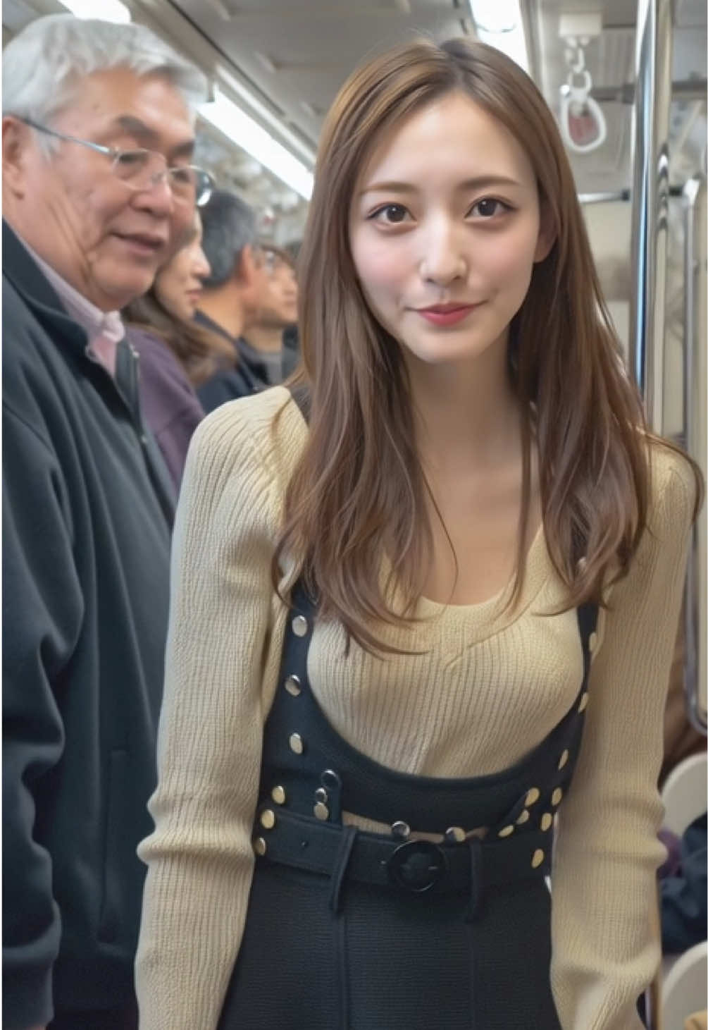 満員電車のランウェイ風vlog！ ﻿ #aigirl  #aigirlfriend #満員電車    #ai美女 #POV