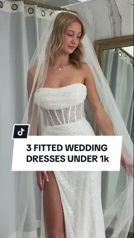 3 stunning fitted wedding dresses, all under $999 🤍✨ Whether you’re glam, minimalist, or timelessly elegant, we’ve got your dream dress waiting 🕊️ 💍 Black Friday Sale | 11/28–11/30 Shop sample gowns $499–$999 and $500 off and say “yes” to your perfect fit at Strut Bridal Salon 👰‍♀️  #blackfridaysale #weddingdresssale #azbride #budgetbride #samplesale  