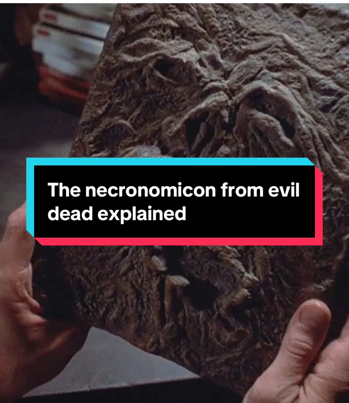 The necronomicon from evil dead explained  #retrojo #evildead #necronomicon #horror #explained 