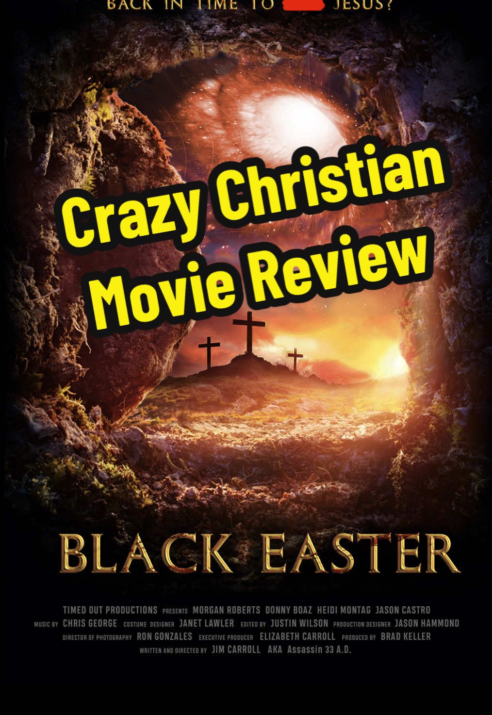 Crazy Christian Movie Review - Black Easter (2020) - After a man accidentally creates a Time Machine, he and his friends have to go back in time to save Christianity. #movie #filmtok #christianmovie #timetravel #moviereview 