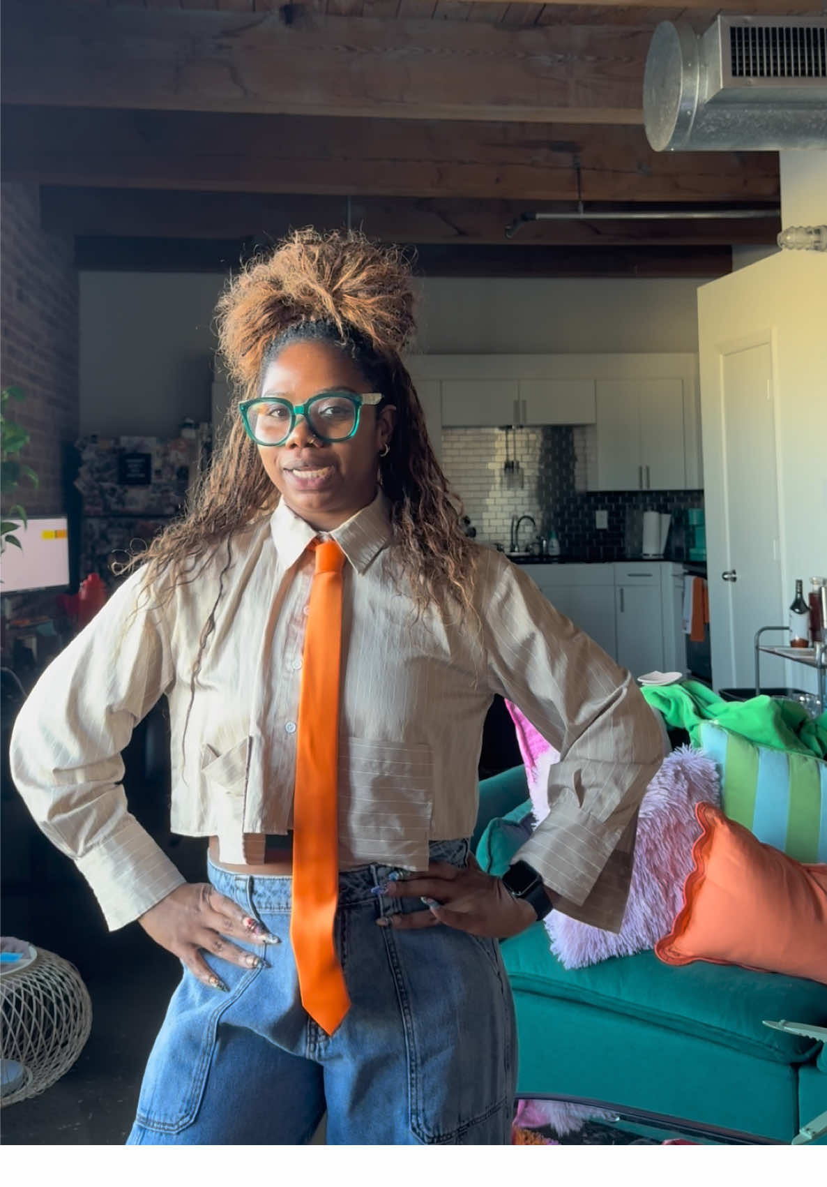 I know how to tie a tie yall!! #fashiontiktok #fashioninspo #fyp #blackgirlfashioninspo 