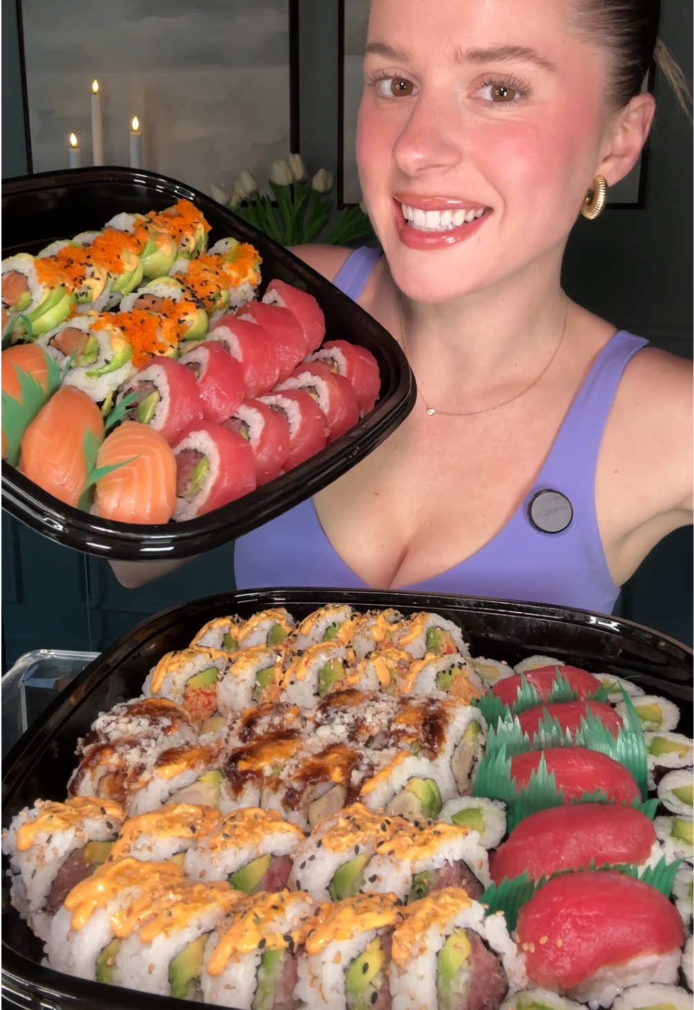 100 PIECE SUSHI EATING SHOW 🍣🥢🐟 from @xoomi_sushi - the colors… the presentation… IMMACULATE 🫢 #sushi #sushimukbang #eatingshow #mukbang #daseycaviseats  Get $$$ off on your first online delivery order w/ code WELCOME20 🤩