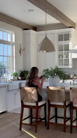 A dreamy kitchen we can’t stop staring at 😍 The Beacon bar stools in @ourfrenchcountryfarm's timeless kitchen.