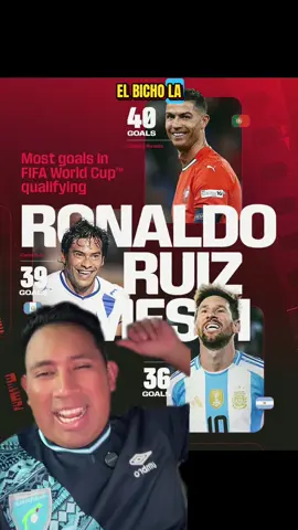 Tuvo que llegar el bicho a romper el récord de Carlos el Pezcadito Ruiz #pasefiltradogt🇬🇹⚽️🤙 #guatepower🇬🇹🔥 #carlosruiz #cr7 #messi 
