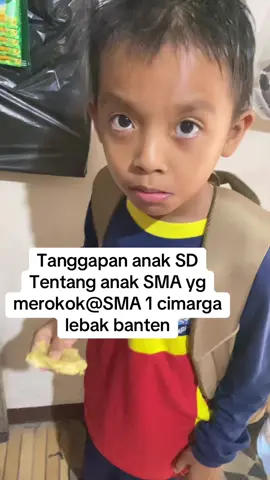 Anak sd aja tau yg salah siapa .,dukung ibu kepsek sma 1 cimarga,💪🏻💪🏻semangat ibu guru#sma1cimarga  #dukungkepsek #stopmerokok 
