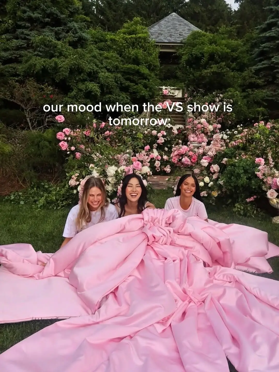 Us because the VS Fashion Show is tomorrow💕🎀✨🪽 #victoriassecret #vsfashionshow #vspink #vspinkxloveshackfancy #girlythings 