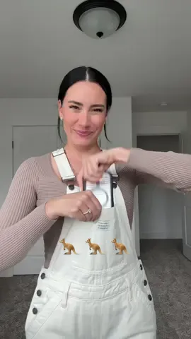 Tell me I’m wrong 🦘 🦘 @Carly Jean Los Angeles #overalls #fashion #kangaroo #fyp #funny 
