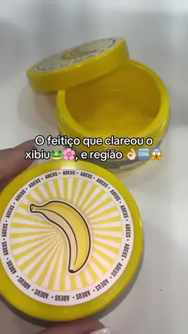 “Esse é o famoso clareador de banana que tá viralizando! 🍌💛 Ele clareia axilas, virilhas e manchinhas do rosto — sem arder e com cheirinho incrível! Resultado real em poucos dias 😍” #ClareadorDeBanana #CremeAdeus #PeleUniforme #TikTokShopBrasil #SemManchas    