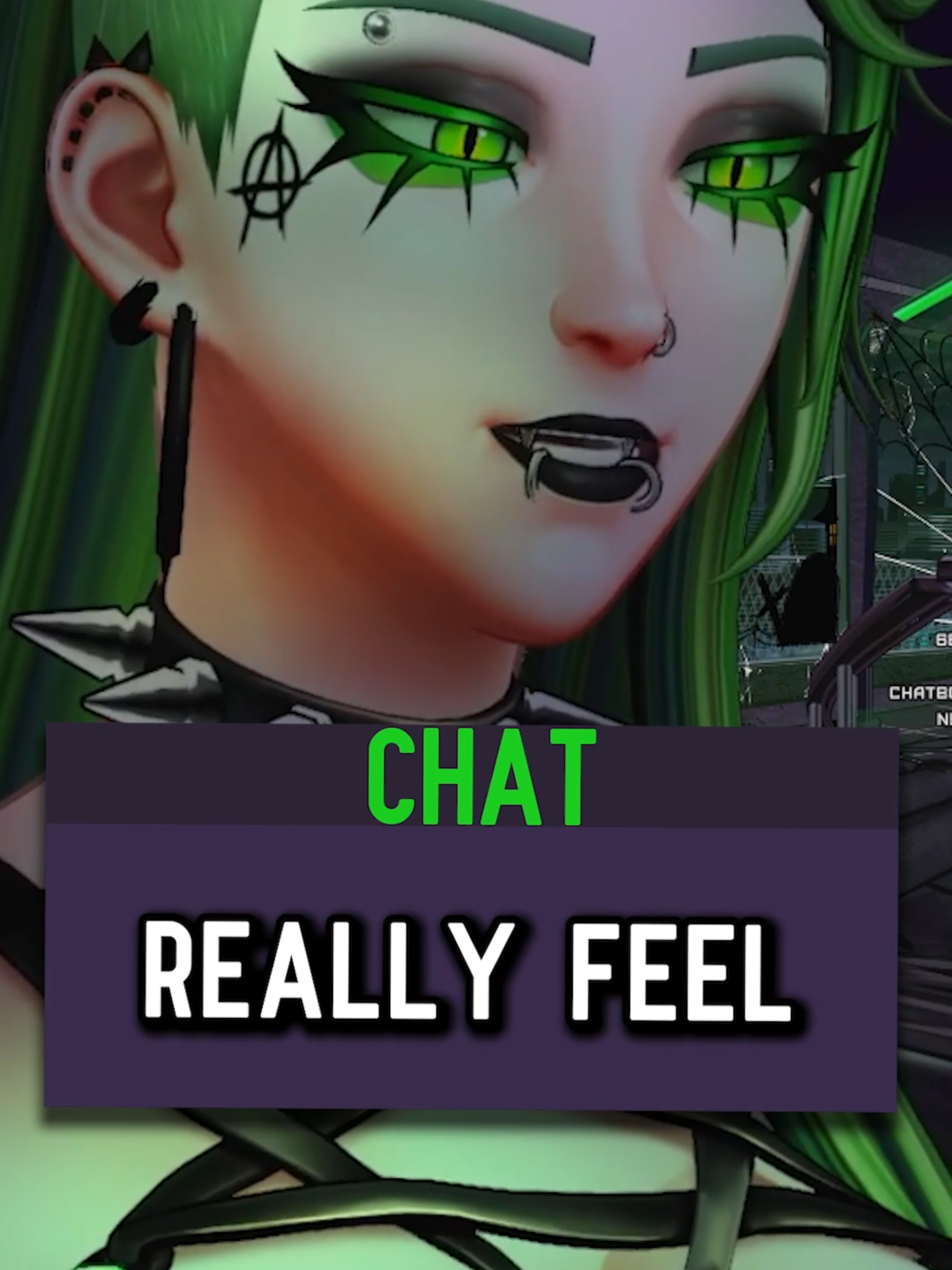 Tell me how you really feel #vtuber #transfem #twitchclips #storytelling #streamer #greenhair