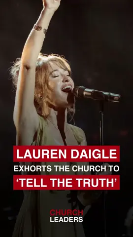 At the Dove Awards, Lauren Daigle shared the story behind her new song “Let It Be a Hallelujah” and urged believers to “tell the truth” and “get ready” as she encouraged the church to stand firm in faith during difficult times.