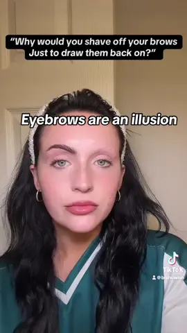 When people talk rude about me shaving my brows off but they know they look better drawn on with the faux brow tint pen #lorealparismakeup #browpen #brows #eyebrows #eyebrowtutorial 