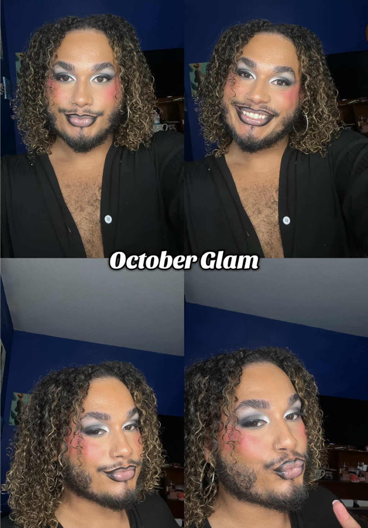 Never down a look like this before! So fun! #mua #makeup #fullglam #fyp #halloweenmakeup @Juvia’s Place @NYX Professional Makeup 