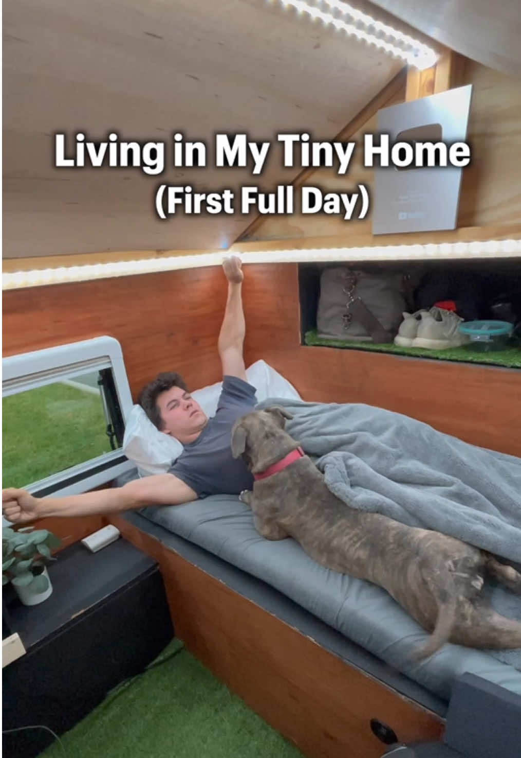 First full day! #tinyhome #fyp #travel #diyproject #vanlife 